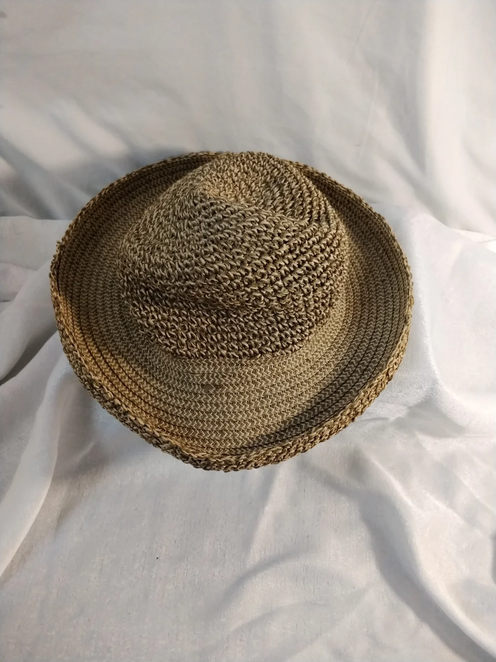 Woven 100% Paper  Sun Hat - Neutral Tan
